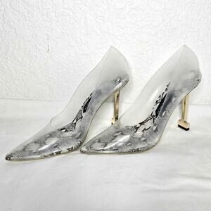Jessica Rich Women's So Fancy Tall Sandal Pump in Snake Size 10 (40)